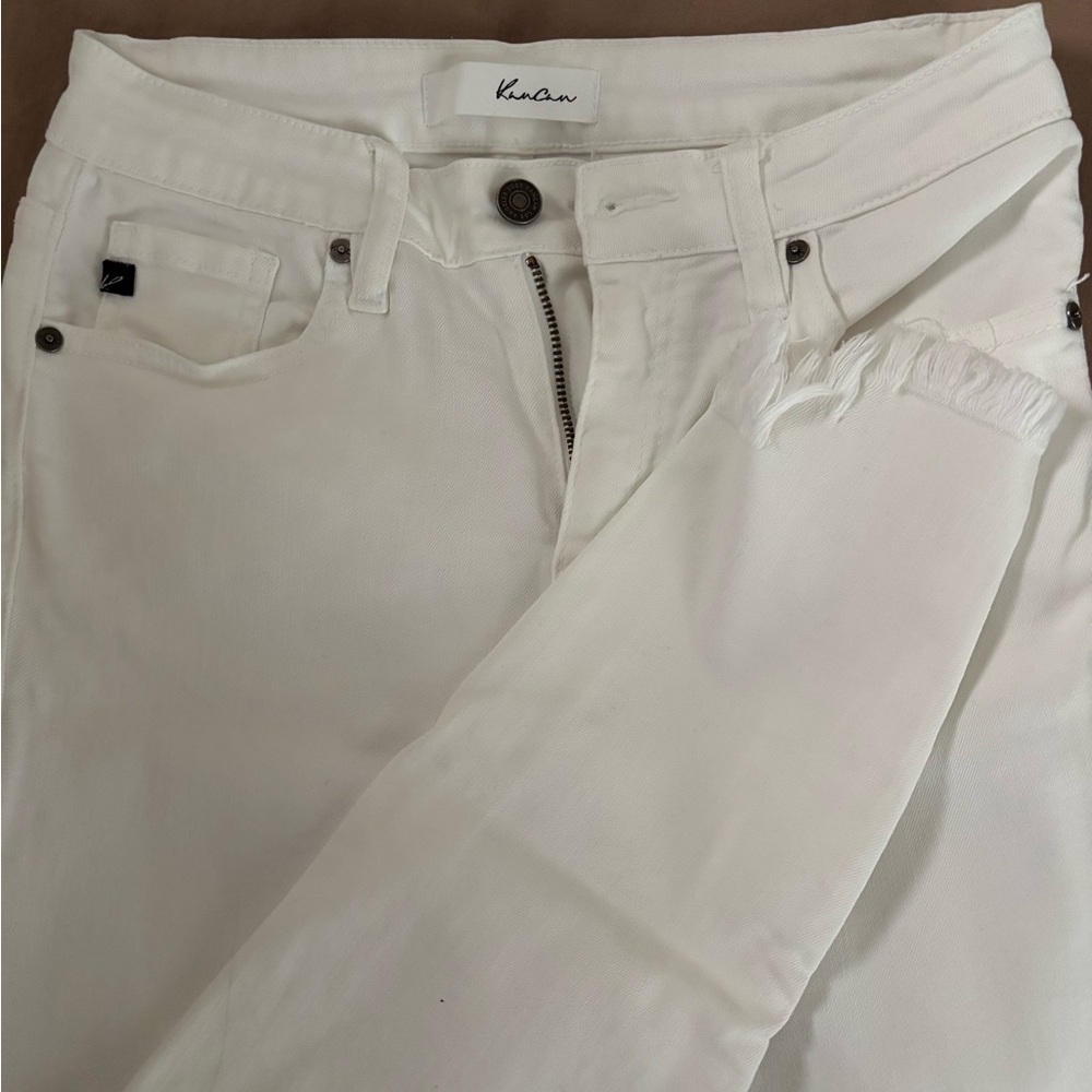 KanCan Women's Crisp White Skinny Jeans